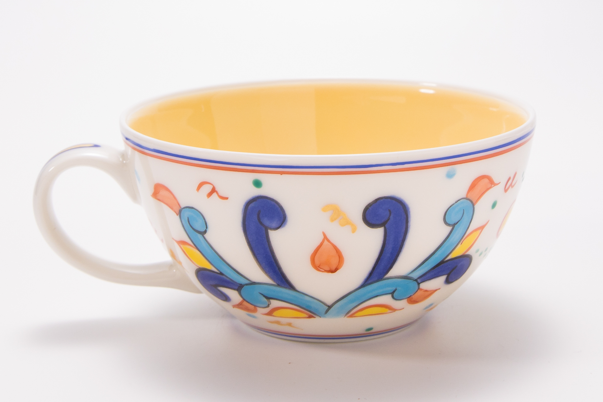 Persian Overglaze Cafe au Lait Bowl - Yellow5