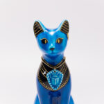 Blue glaze ornament "Bastet"4