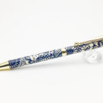 Mino Washi Pen - Indigo Dyed (Peony)3